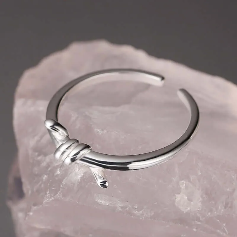 925 Sterling Silver Designer Knotted Plain Ring