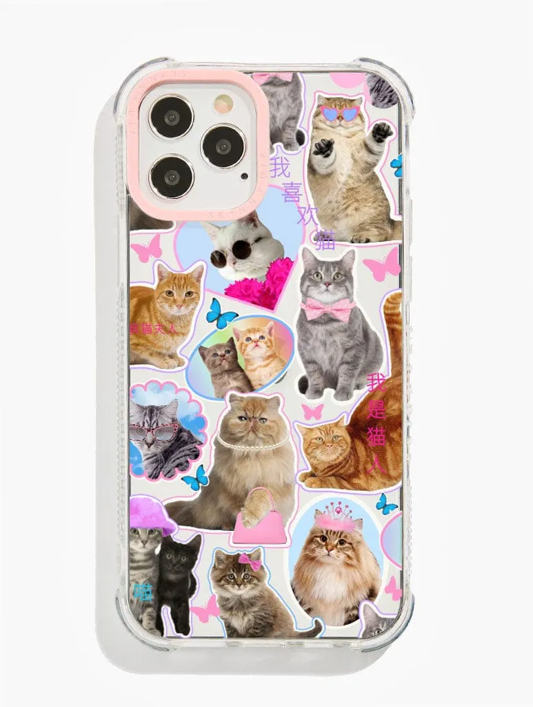 Cat Sticker Shock iPhone Case