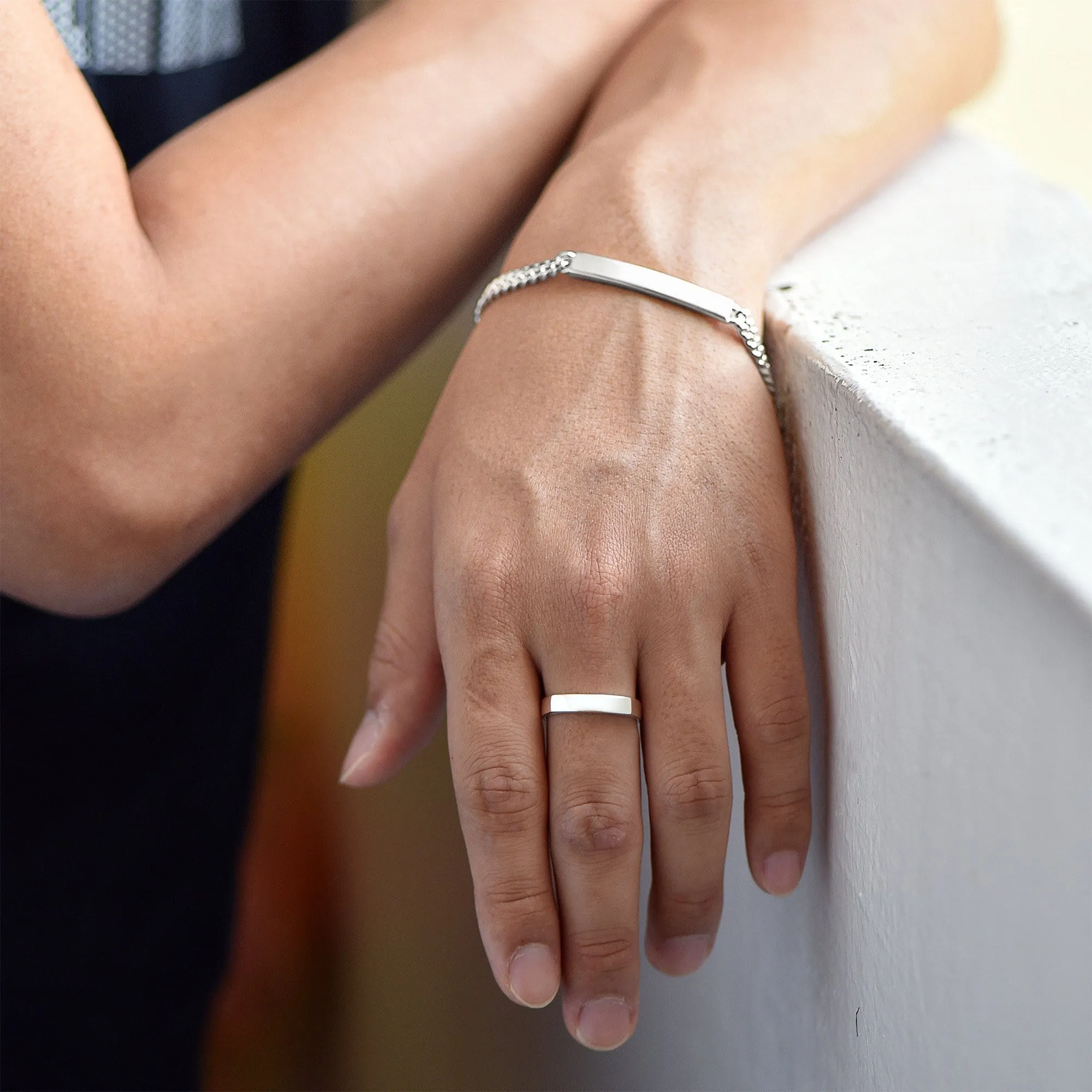 Classic Men Sterling Silver Ring