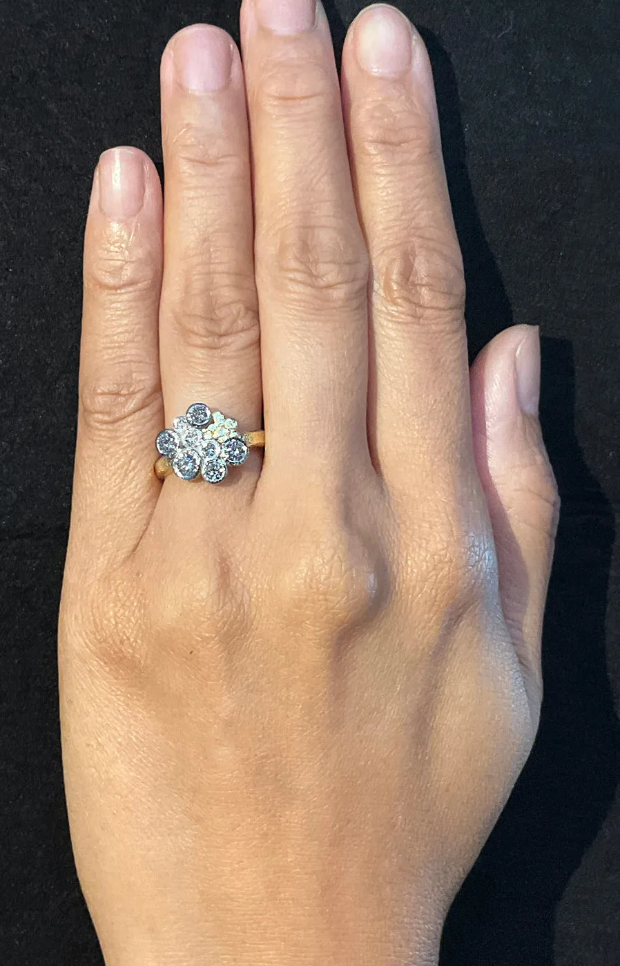 Cluster Diamond and Pebble Ring