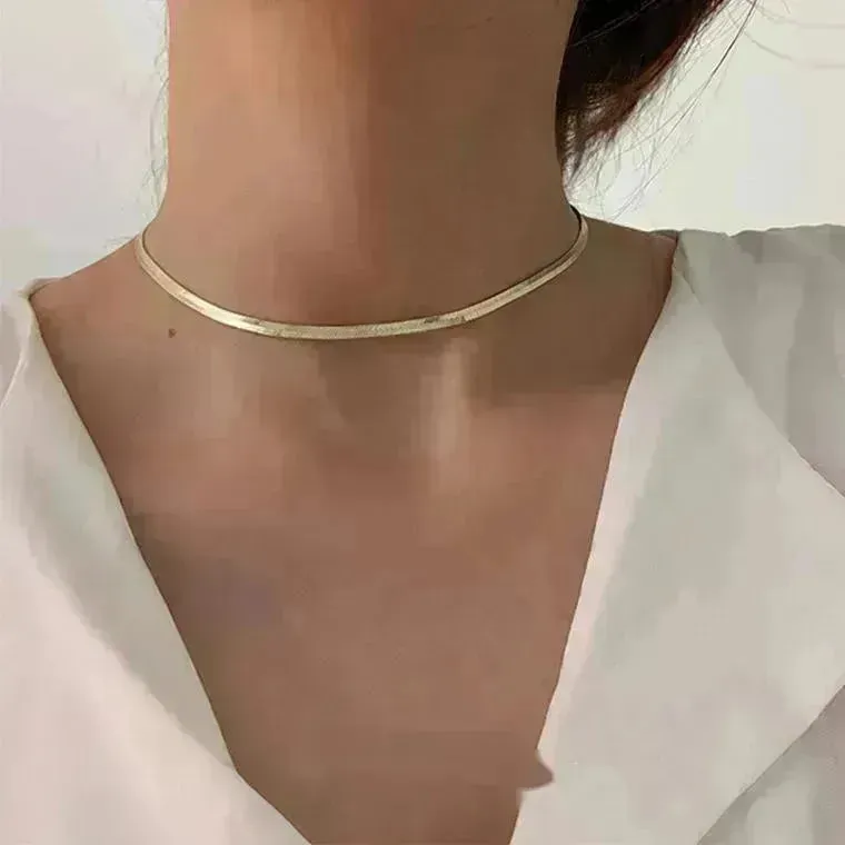 cold wind European and American Simple minimalist necklace women