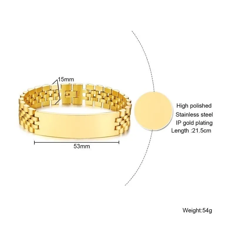 【Custom】Engraved Band Bracelet