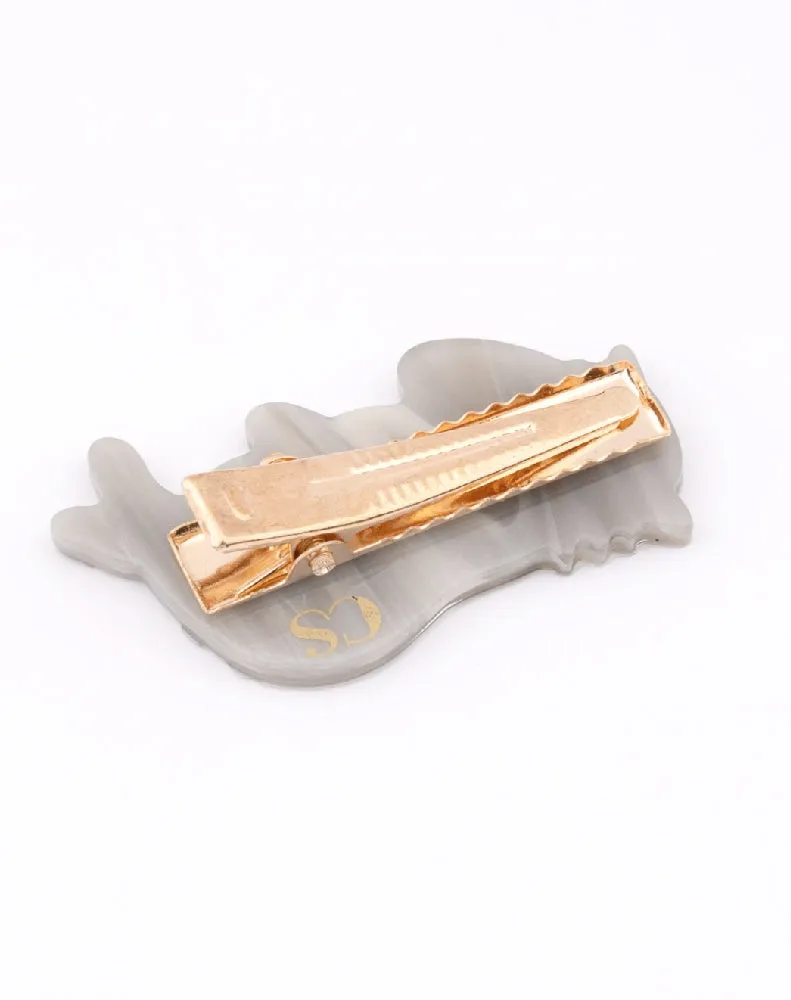 GREY CAT HAIR CLIP