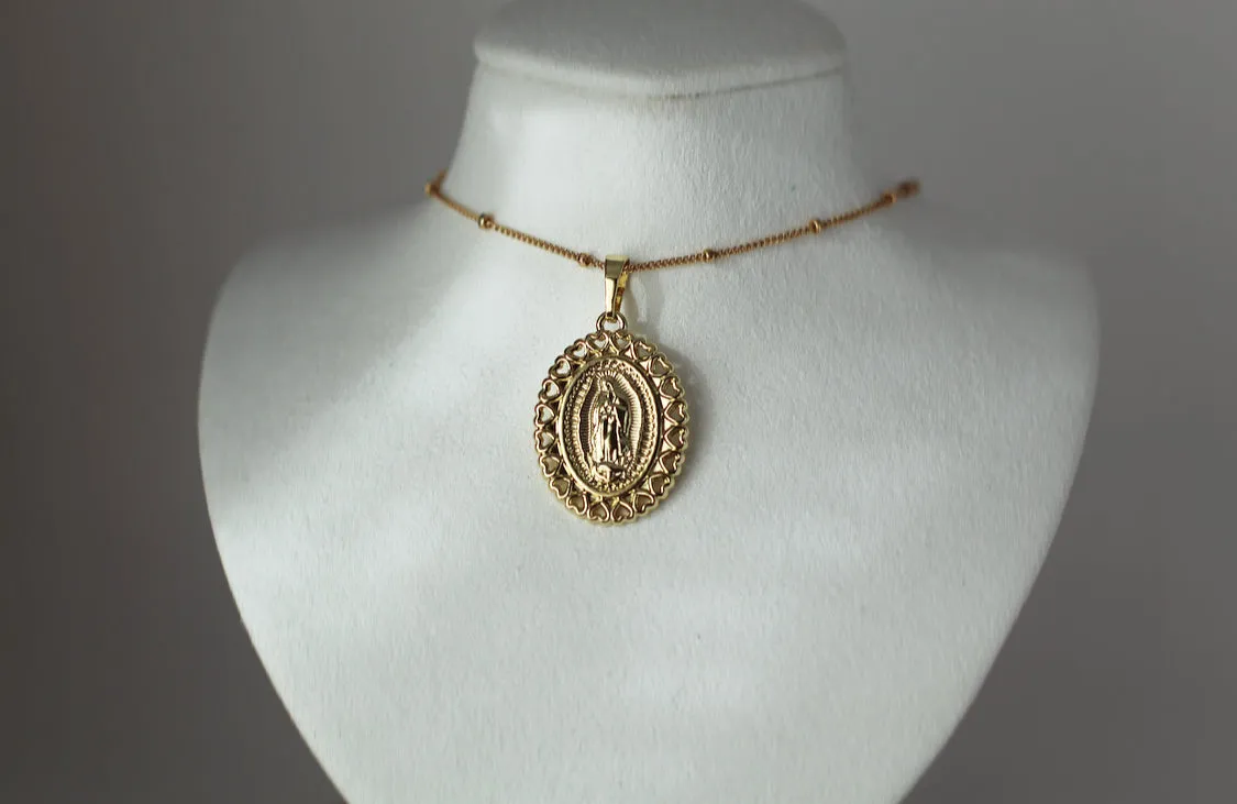 Guadalupe Hearts Necklace