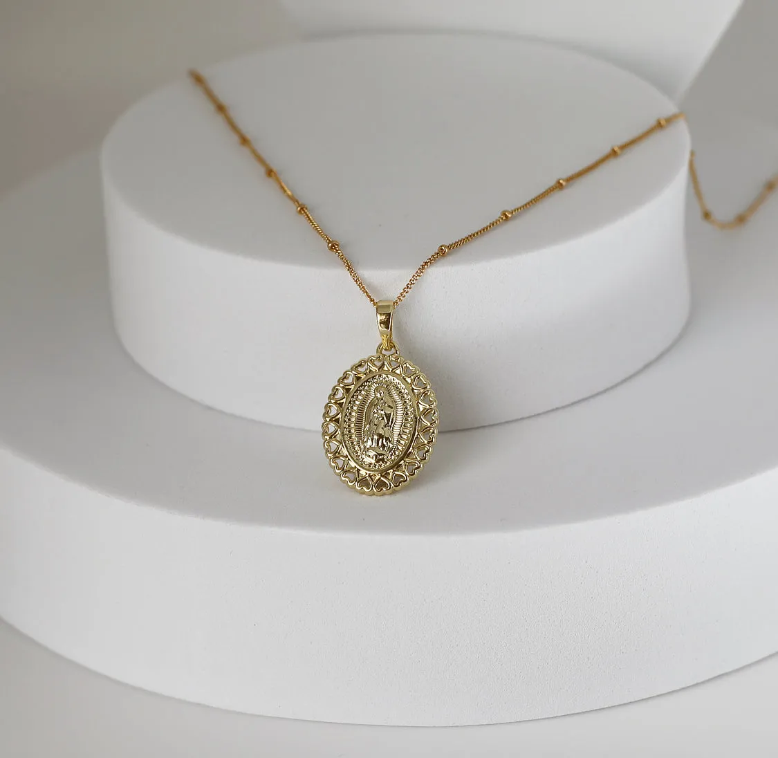 Guadalupe Hearts Necklace