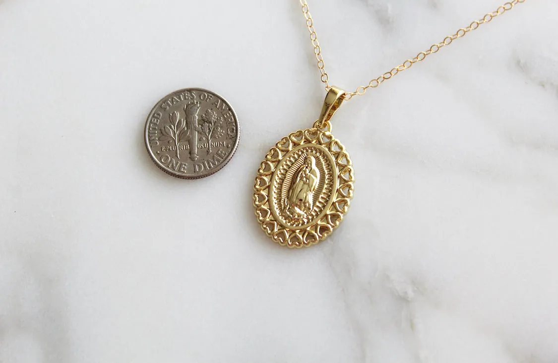Guadalupe Hearts Necklace