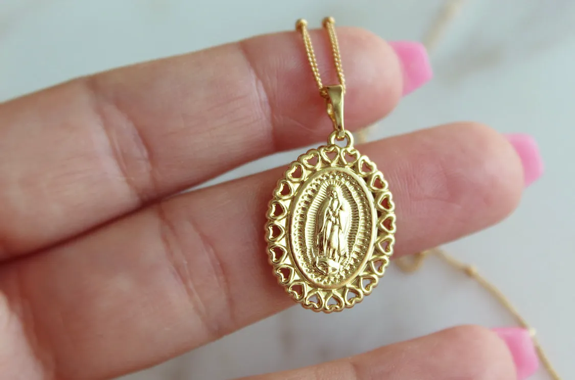 Guadalupe Hearts Necklace