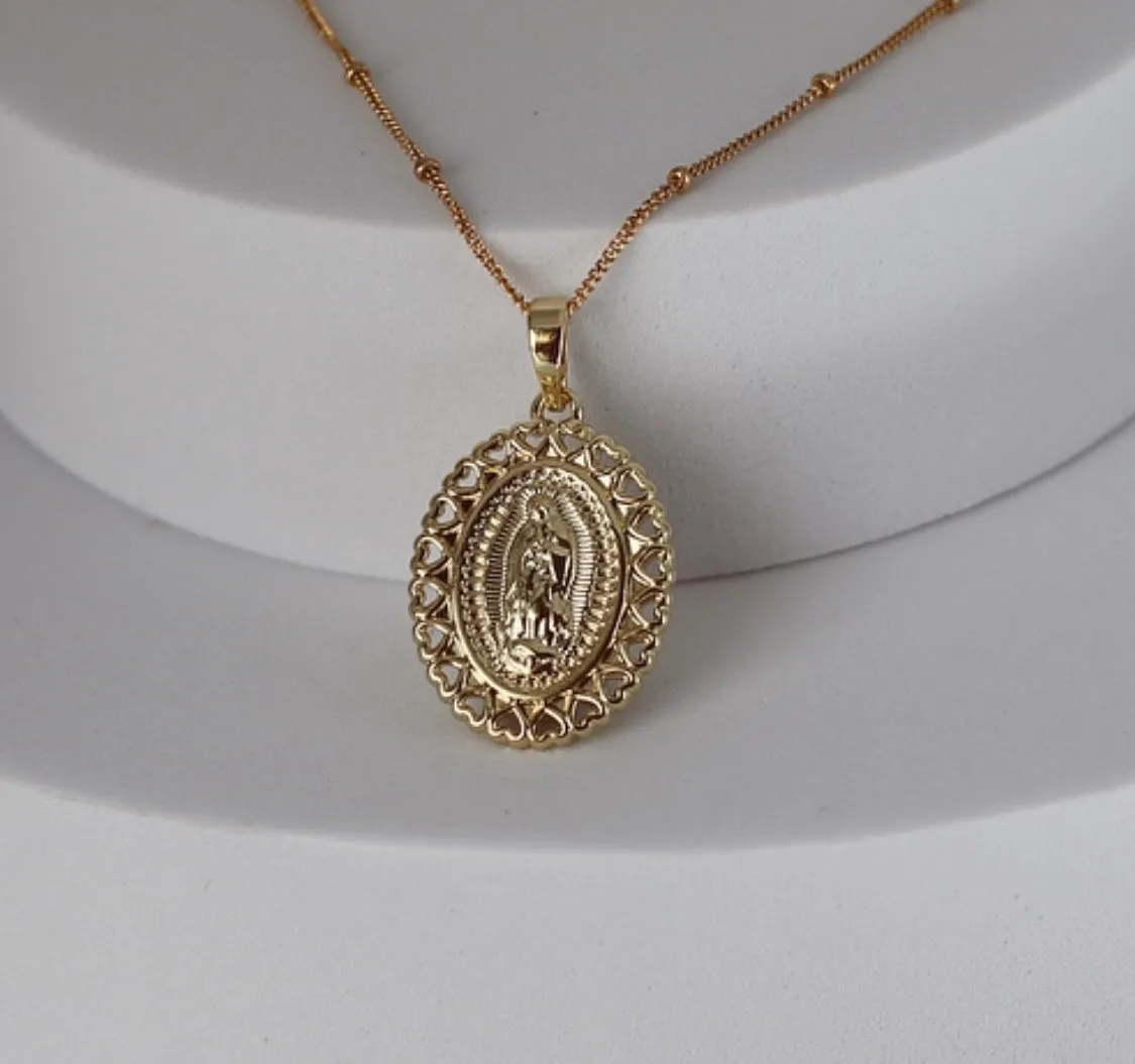 Guadalupe Hearts Necklace