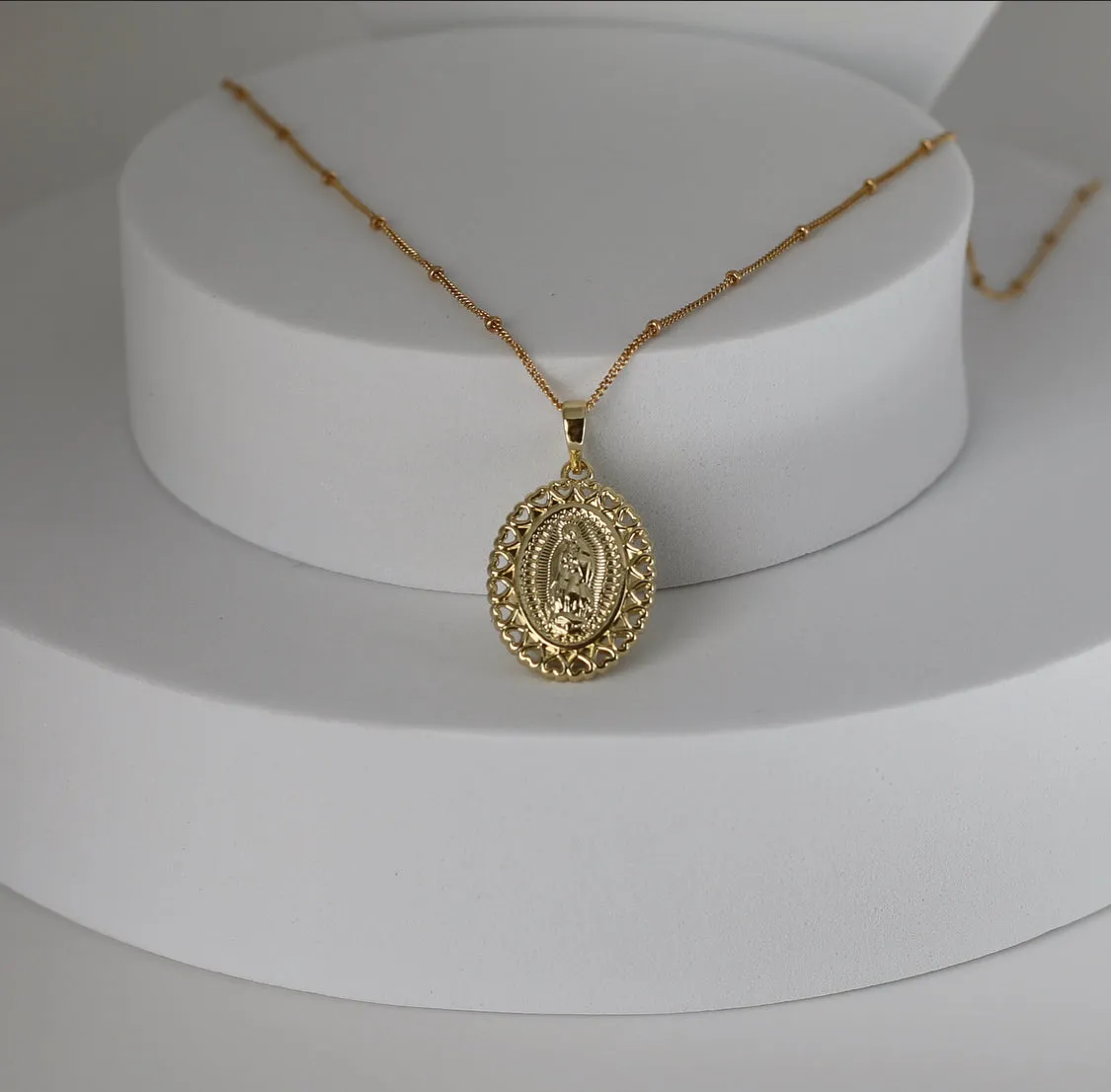 Guadalupe Hearts Necklace