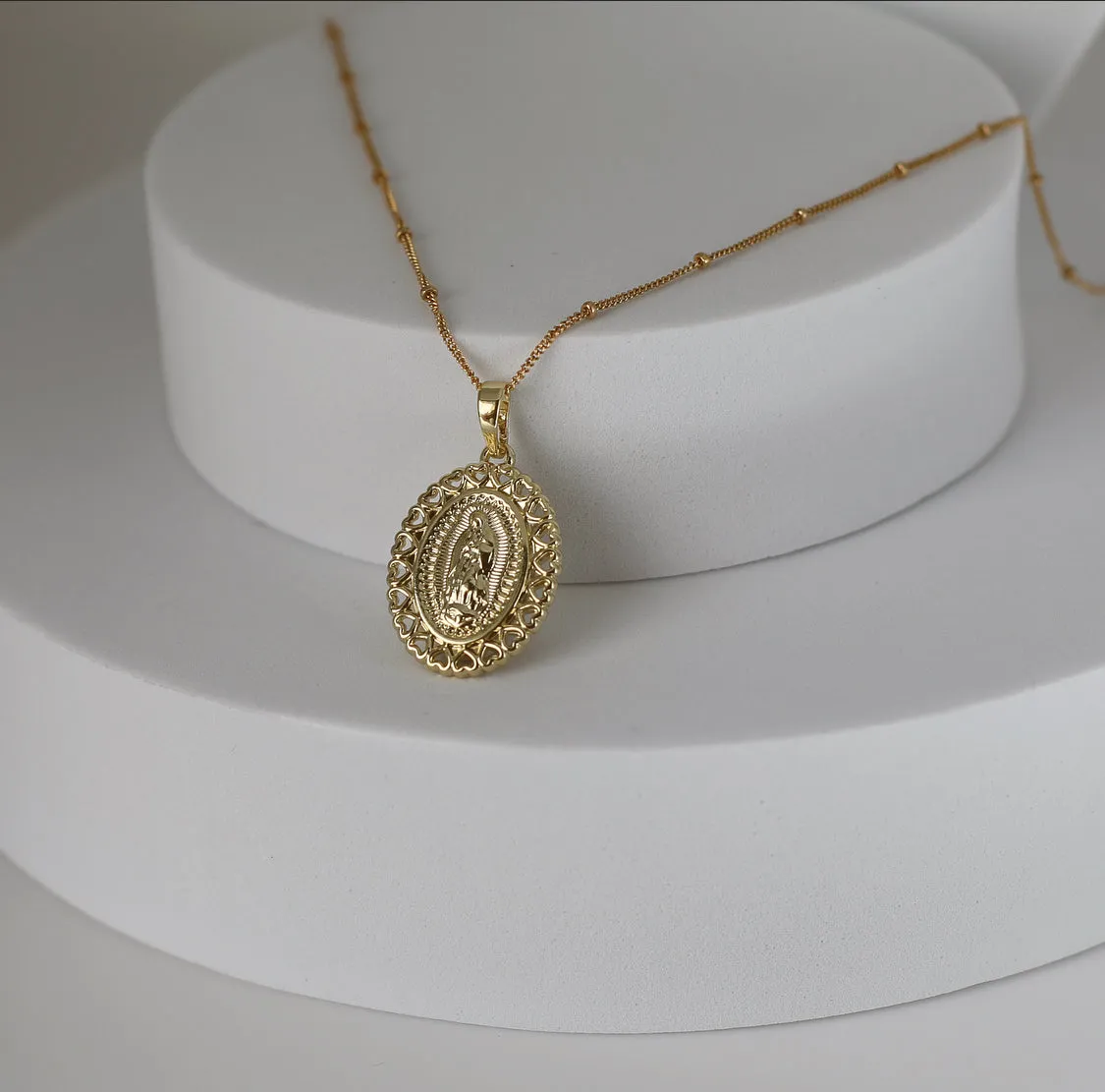 Guadalupe Hearts Necklace