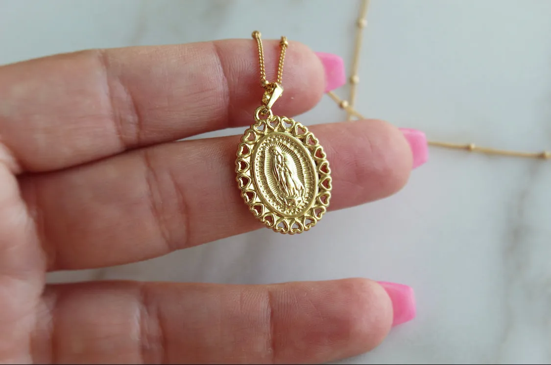 Guadalupe Hearts Necklace