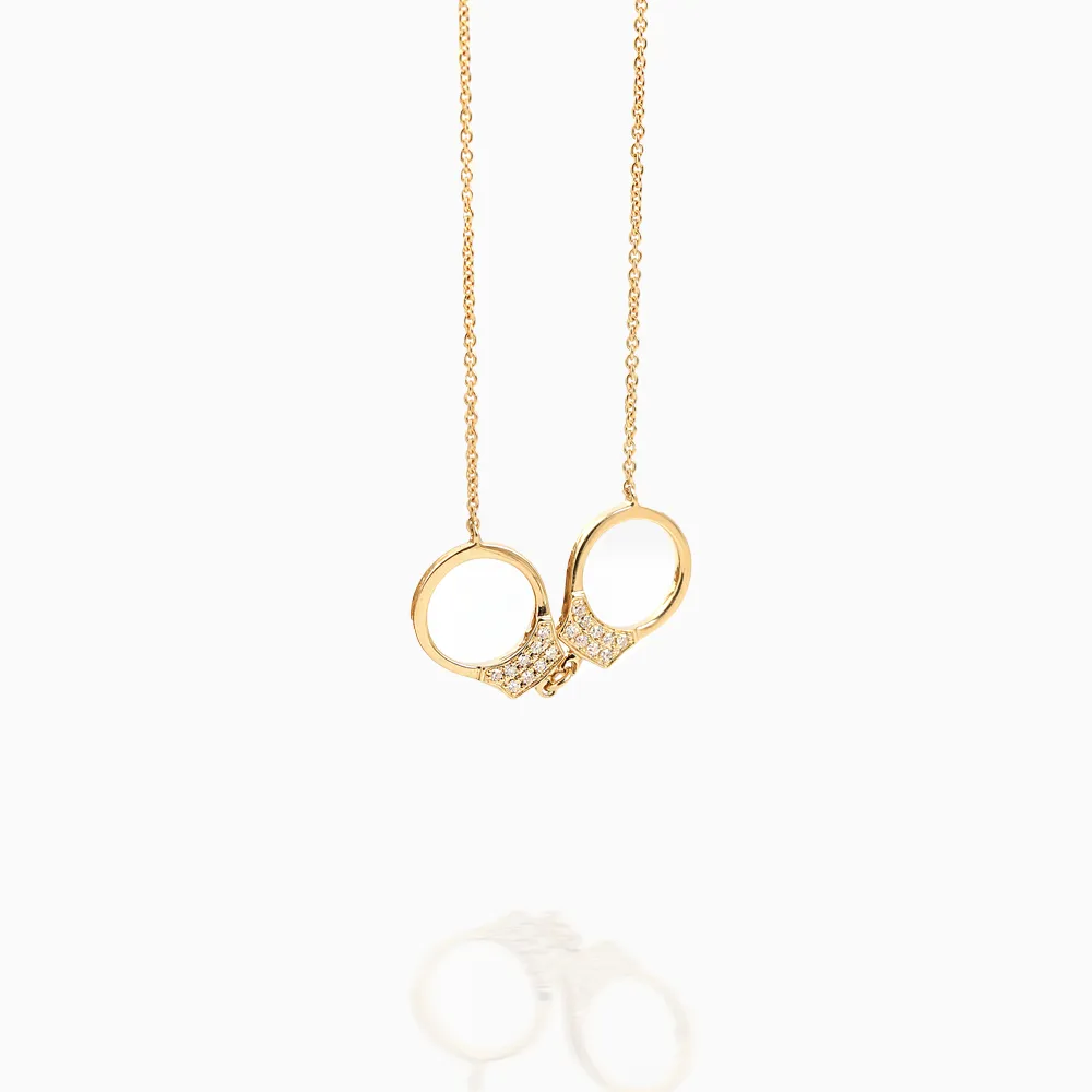 Handcuff Diamond Necklace