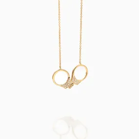 Handcuff Diamond Necklace