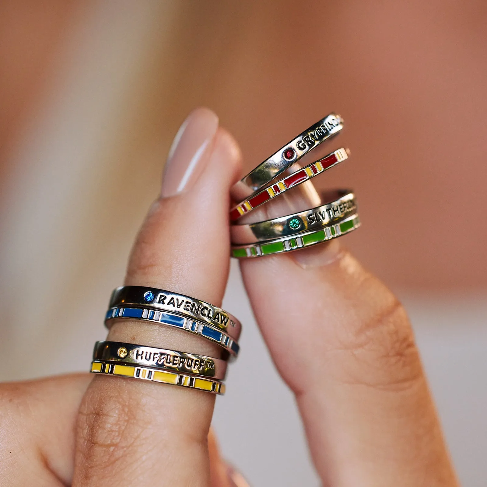Hufflepuff™ House Ring Stack