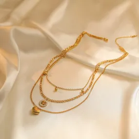 Just Lil Things Artificial Gold Necklace jltn1055