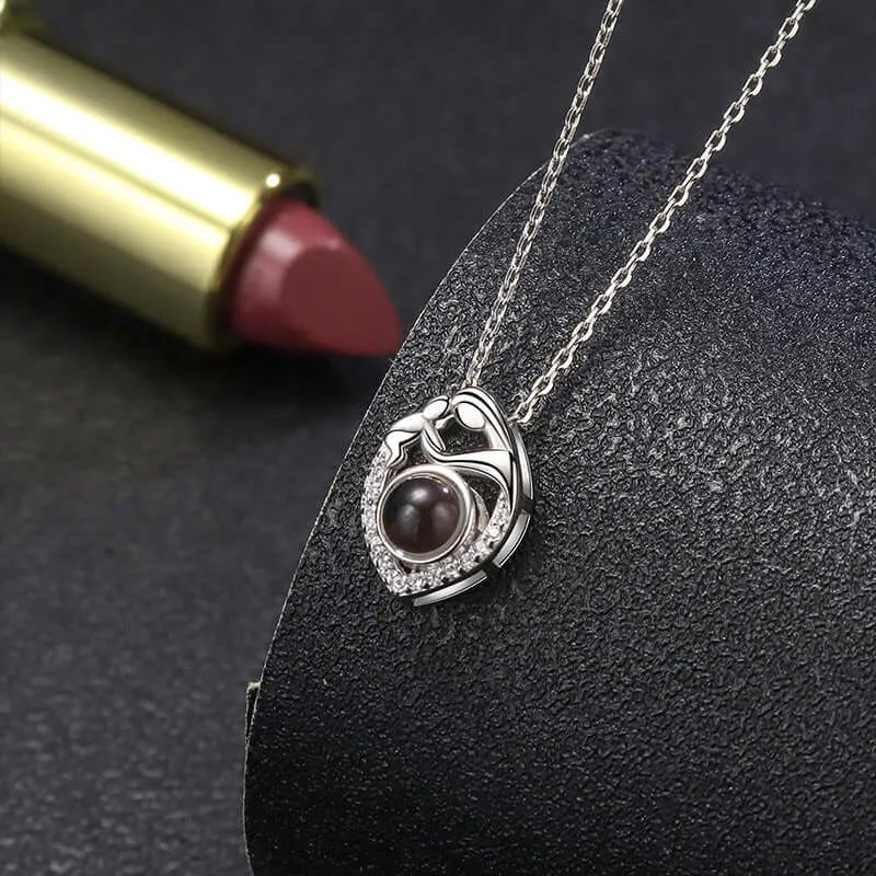 Mother's Love Projection Necklace with Picture Inside