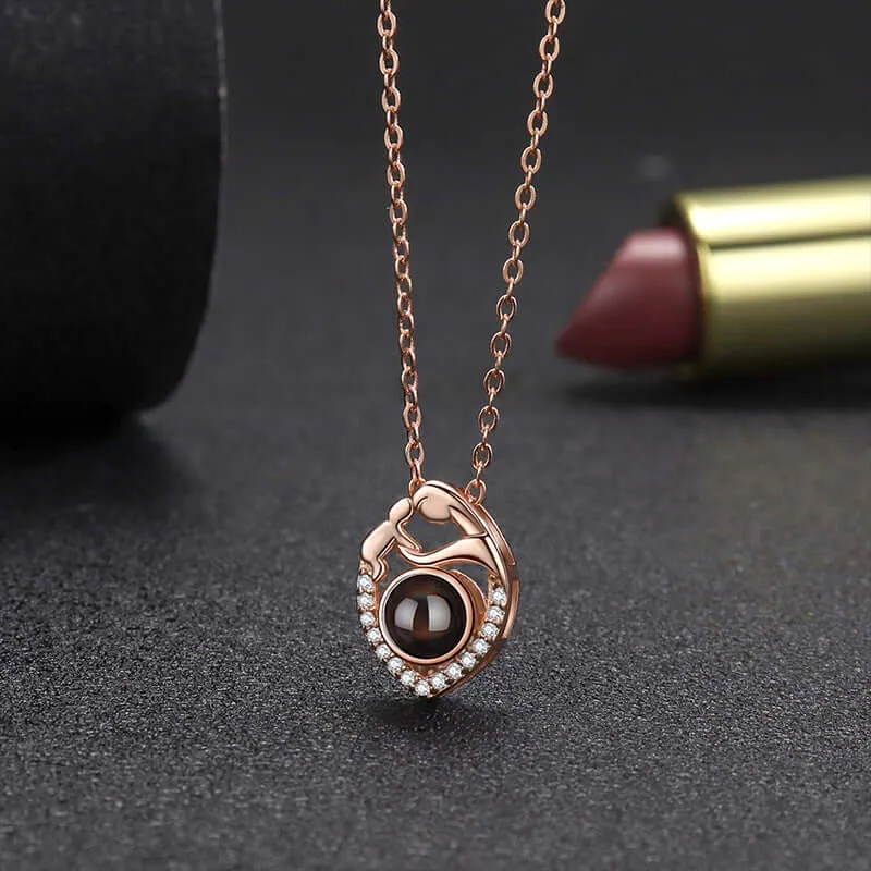 Mother's Love Projection Necklace with Picture Inside