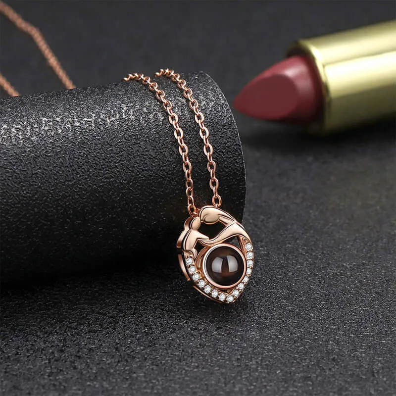 Mother's Love Projection Necklace with Picture Inside