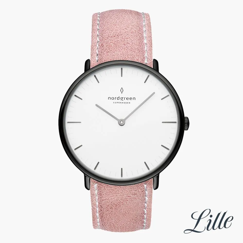 Native | White Dial - Pink Leather