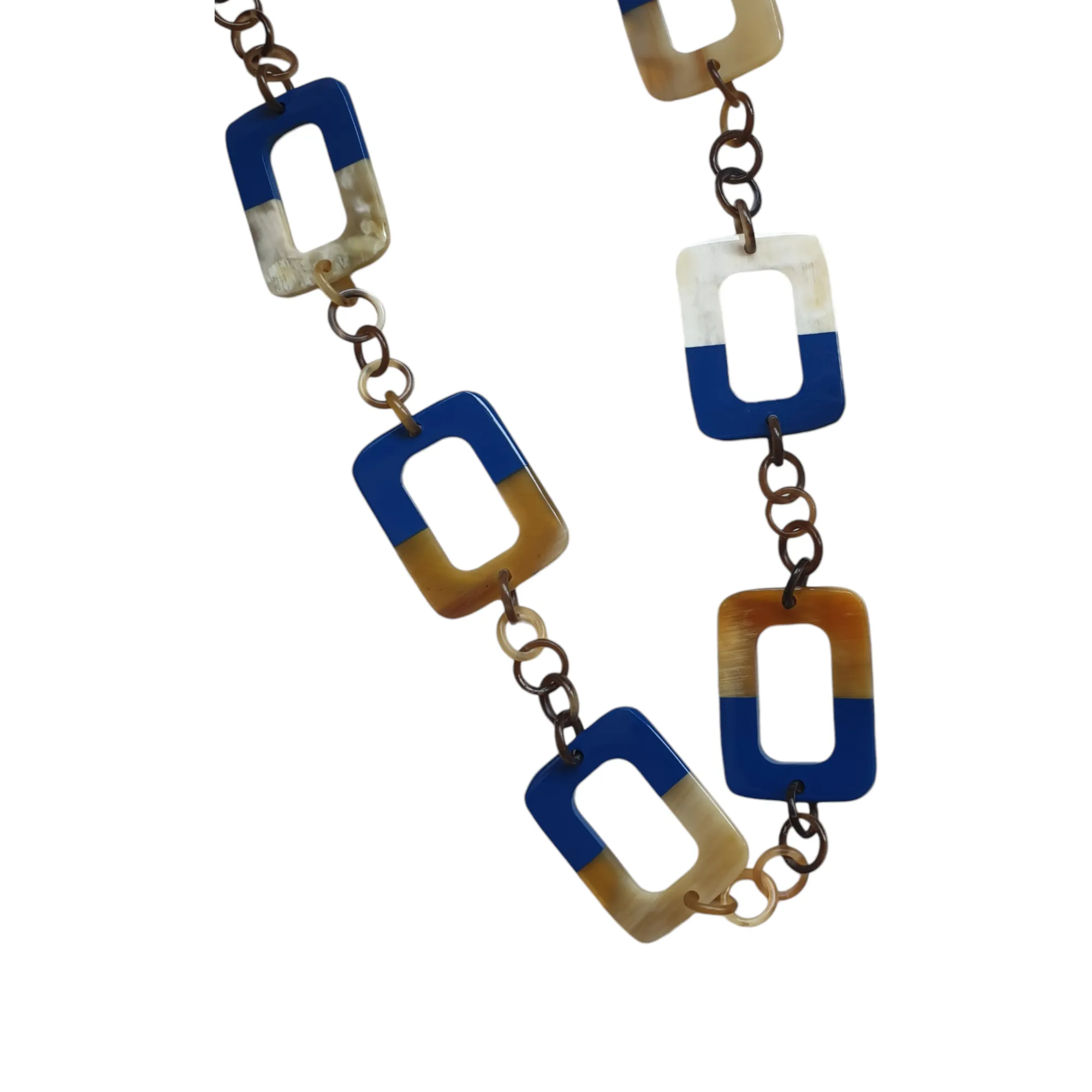 Natural Handmade Necklace J17419, Made by Buffalo Horn and Lacquer