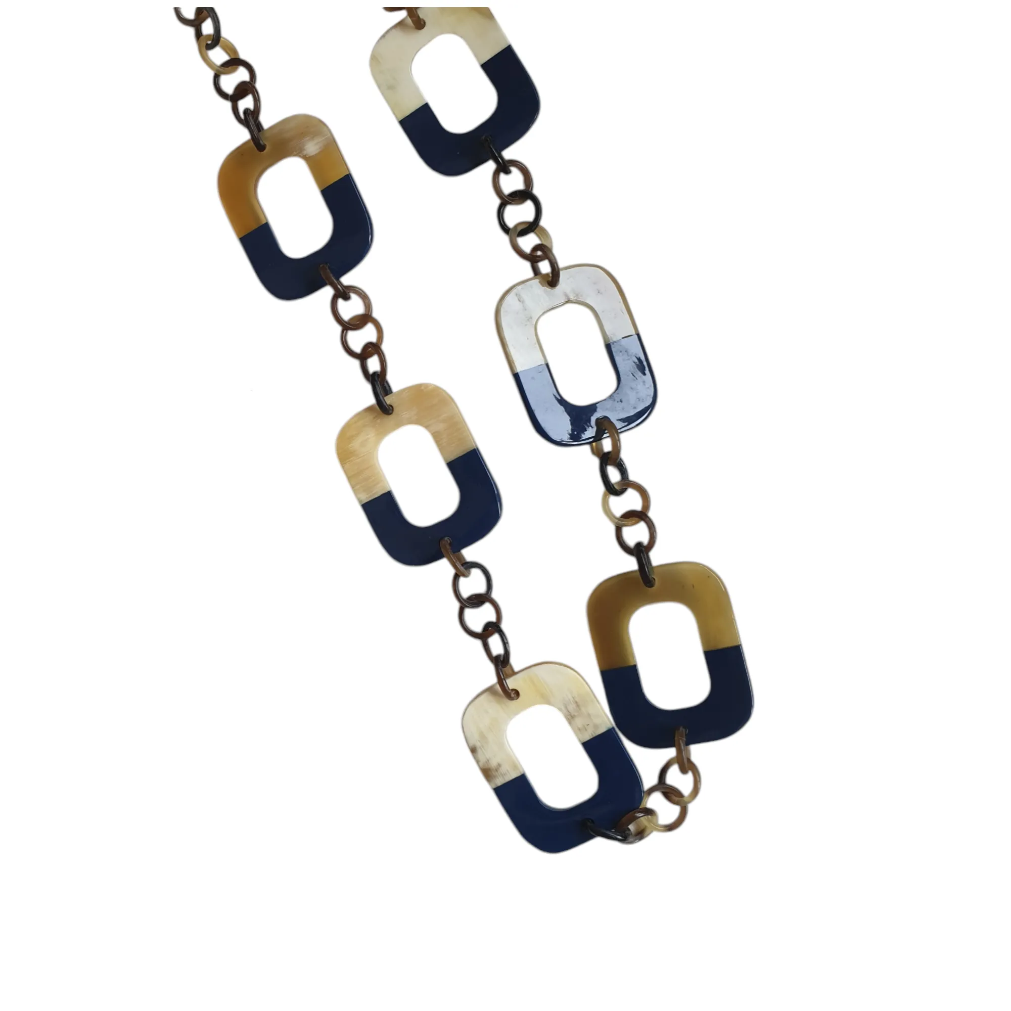 Natural Handmade Necklace J17419, Made by Buffalo Horn and Lacquer