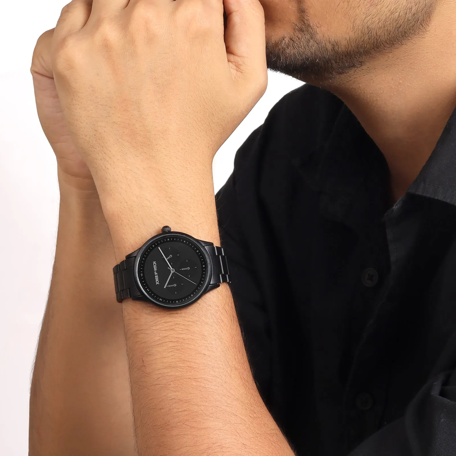 Nexus Black Stainless Steel Strap Watch