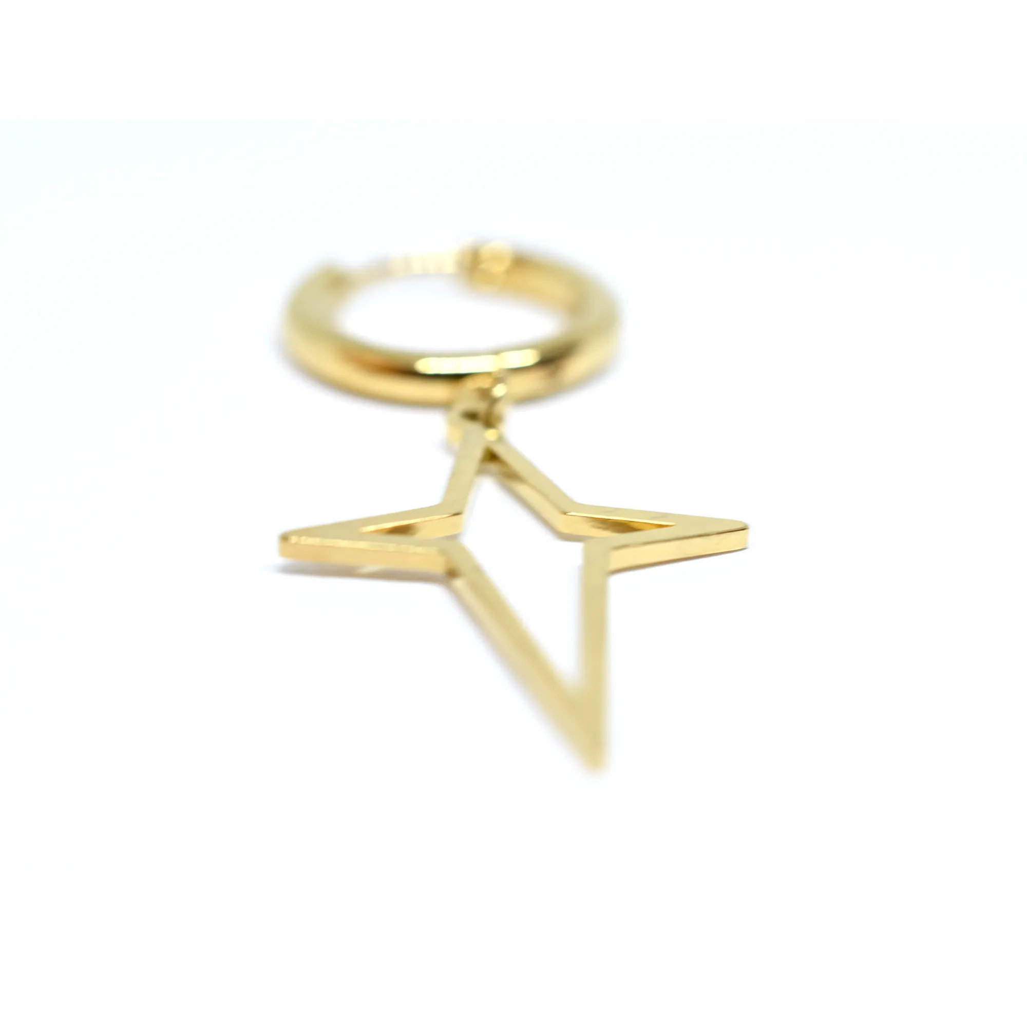 North Star Hoop Earrings