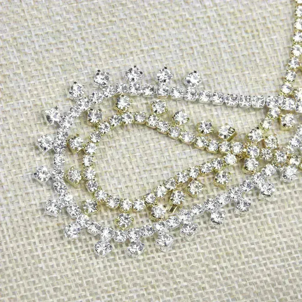 Rhinestone Claw Simple Fashion Item Choker Temperament Clavicle Chain Necklace  for Women Bridal  Wedding Necklace