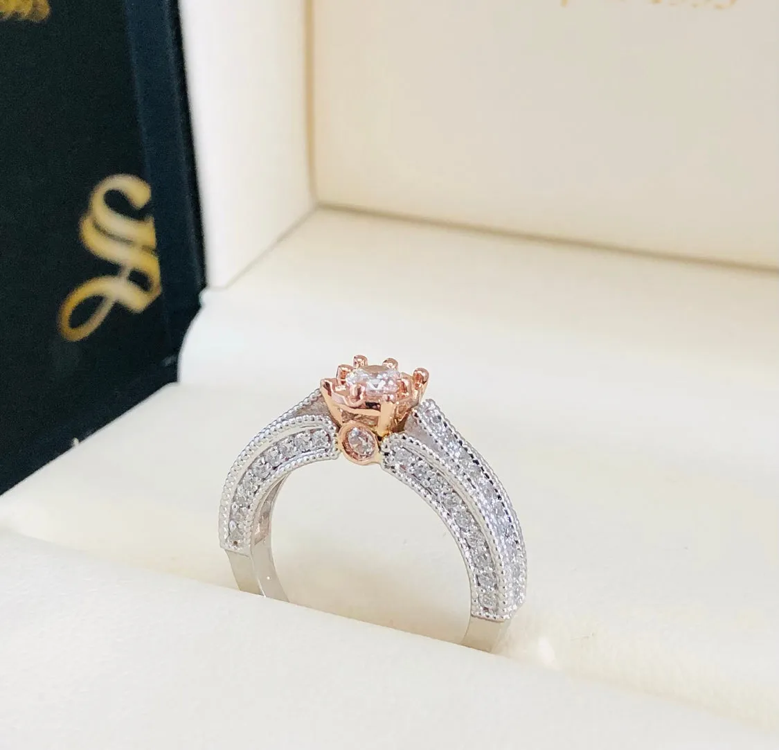 Rosy engagement ring ZER25