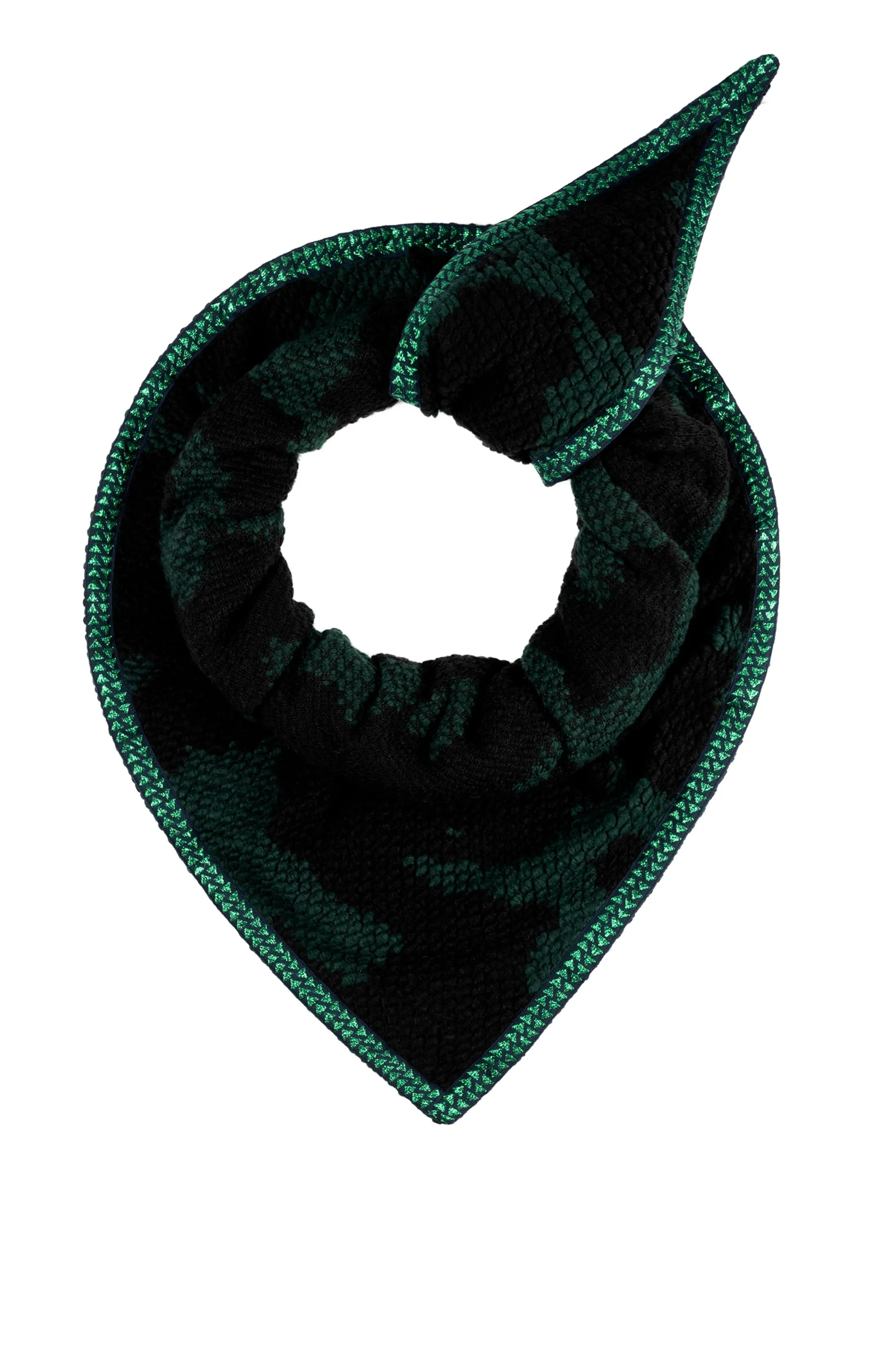 SHAWL - Camo Green Black