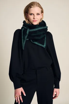 SHAWL - Camo Green Black