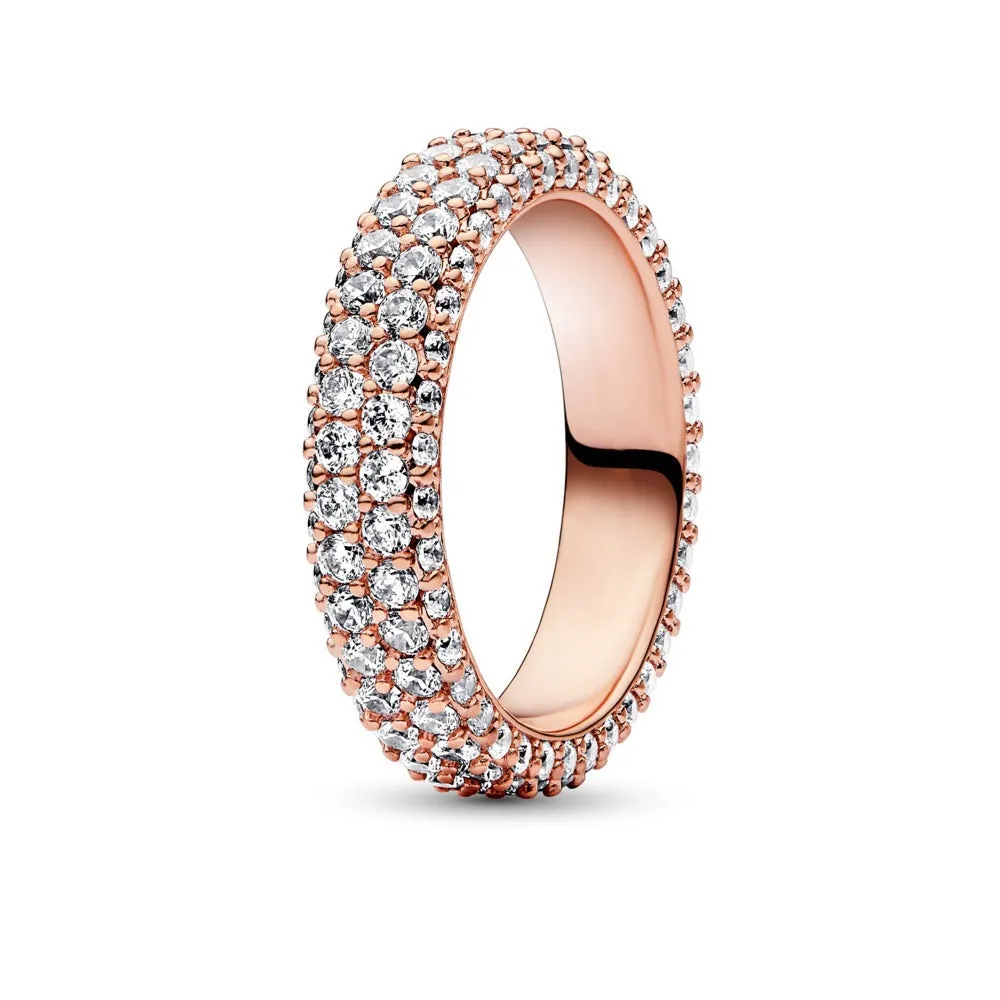 Stunning Sparkling Gemstone Ring - Elegant Silver or Gold Band, Perfect for Anytime Wear