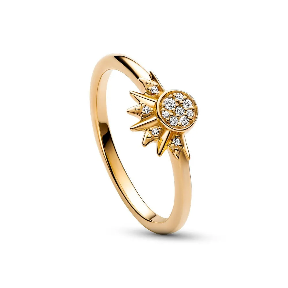 Stunning Sparkling Gemstone Ring - Elegant Silver or Gold Band, Perfect for Anytime Wear