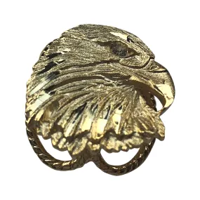 Vintage Handmade Golden Eagle Western Scarf Slider