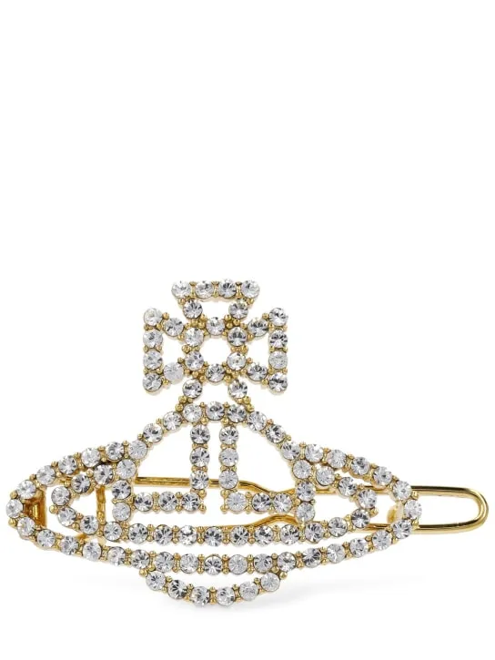 Vivienne Westwood   Annalisa crystal small hair clip 