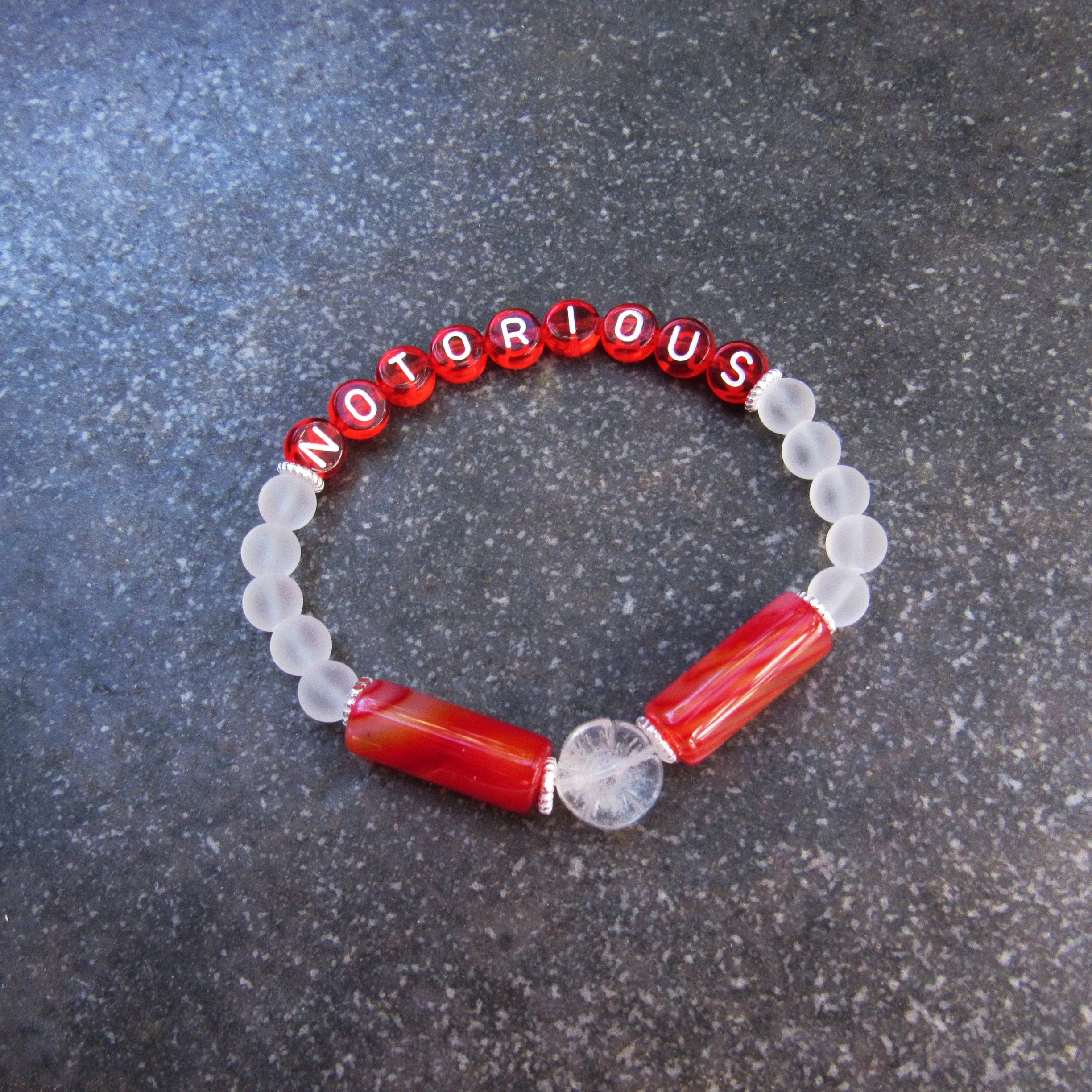 Women's Gemstone NOTORIOUS stretch bracelet